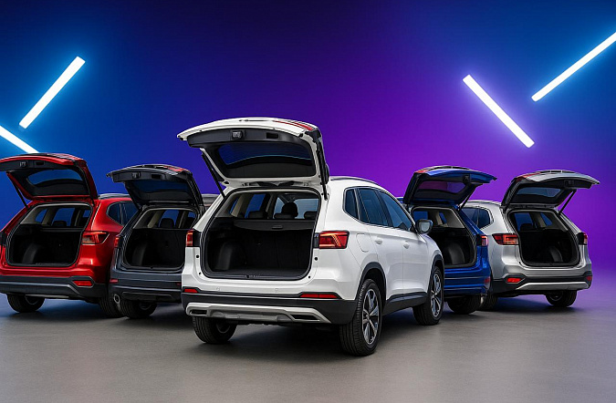 Топ-5 кроссоверов с самым вместительным багажником до 2 млн рублей в 2025 году