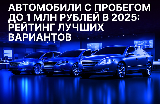 Автомобили с пробегом до 1 млн рублей в 2025: рейтинг лучших вариантов